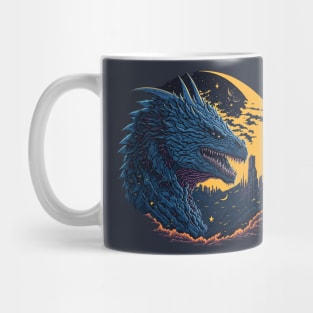 Godzilla King of the Monsters at Night Time Mug